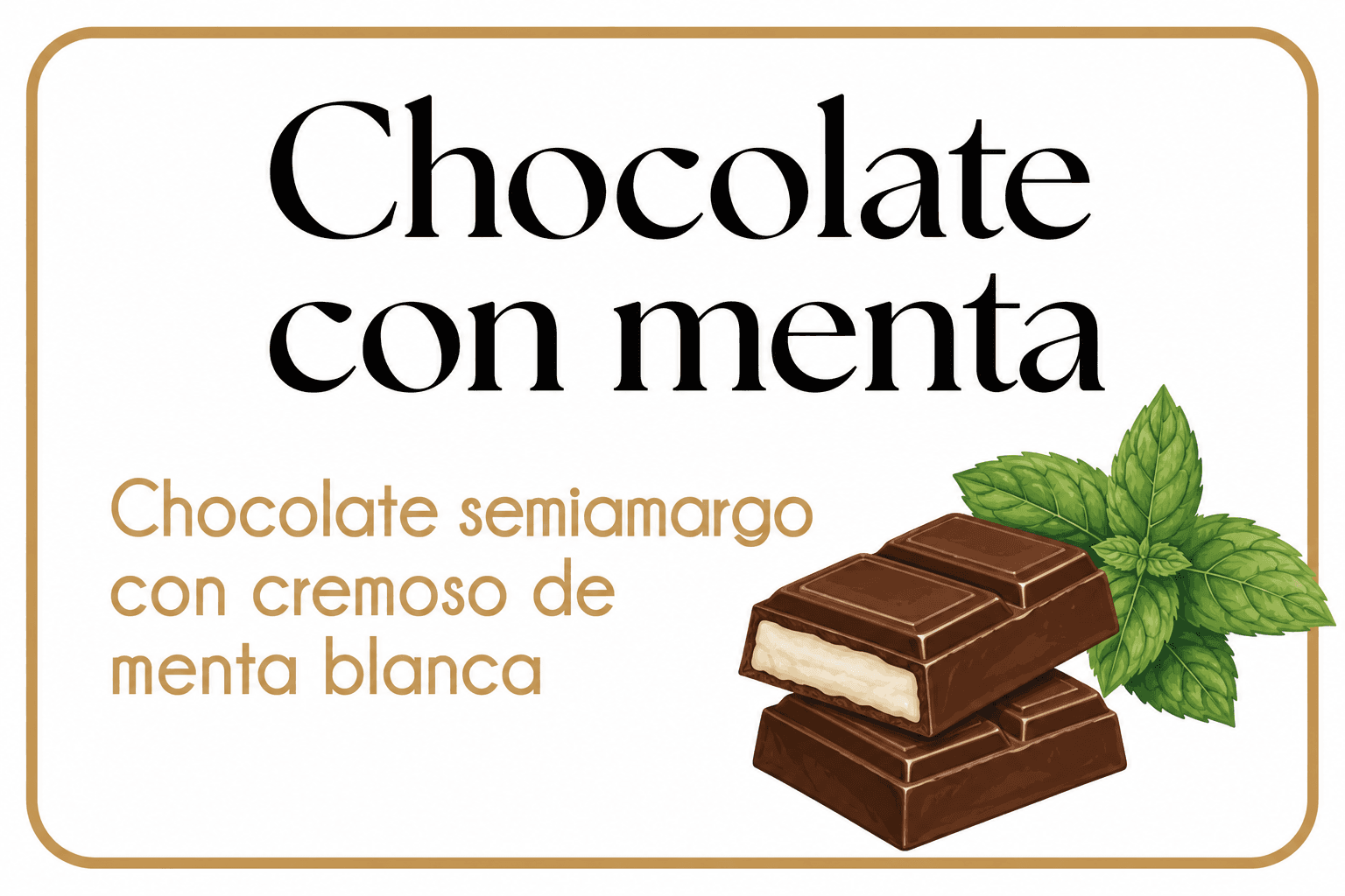 Chocolate con menta