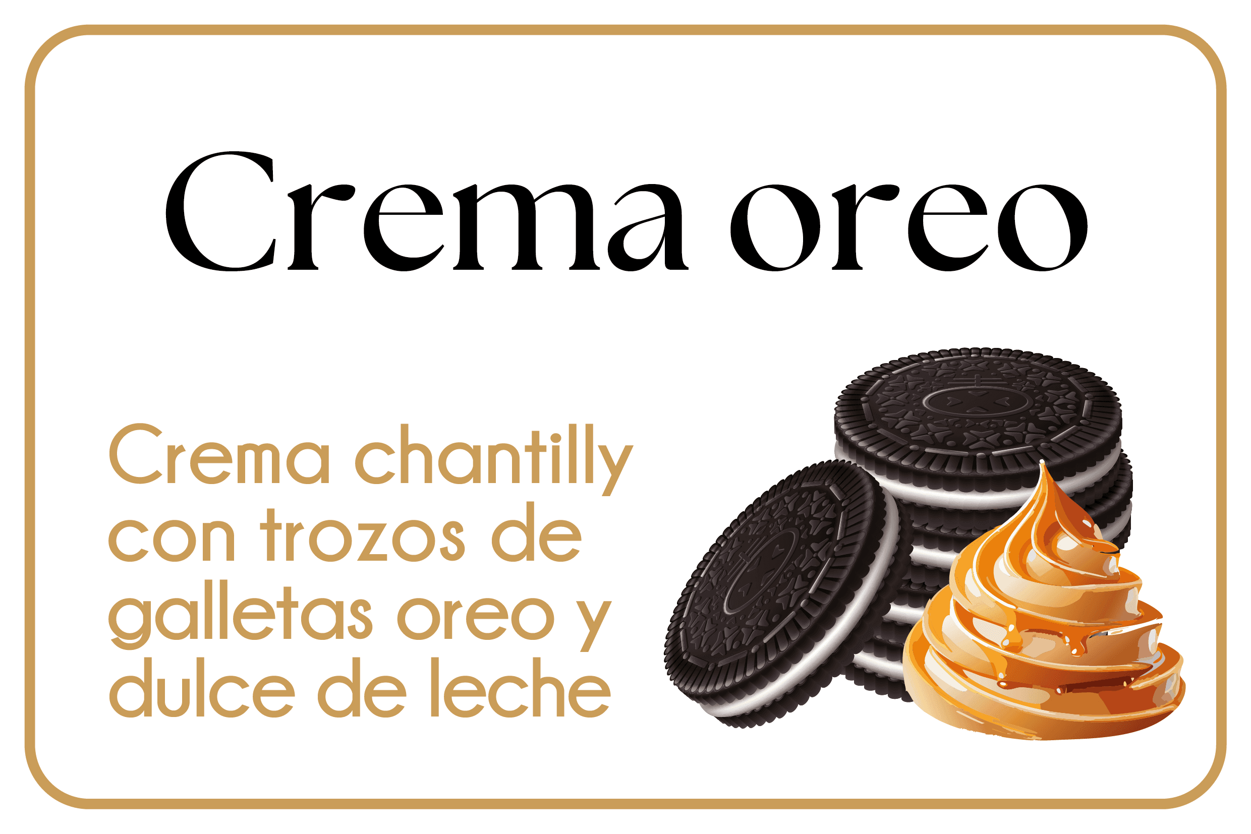 Crema Oreo