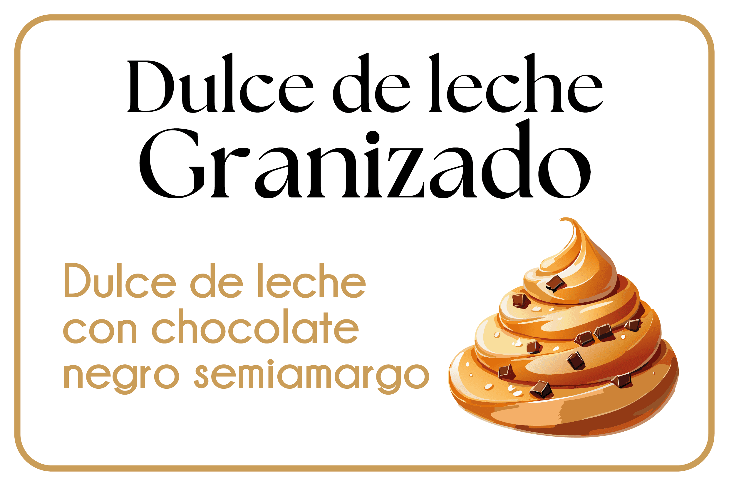 Dulce de leche Granizado