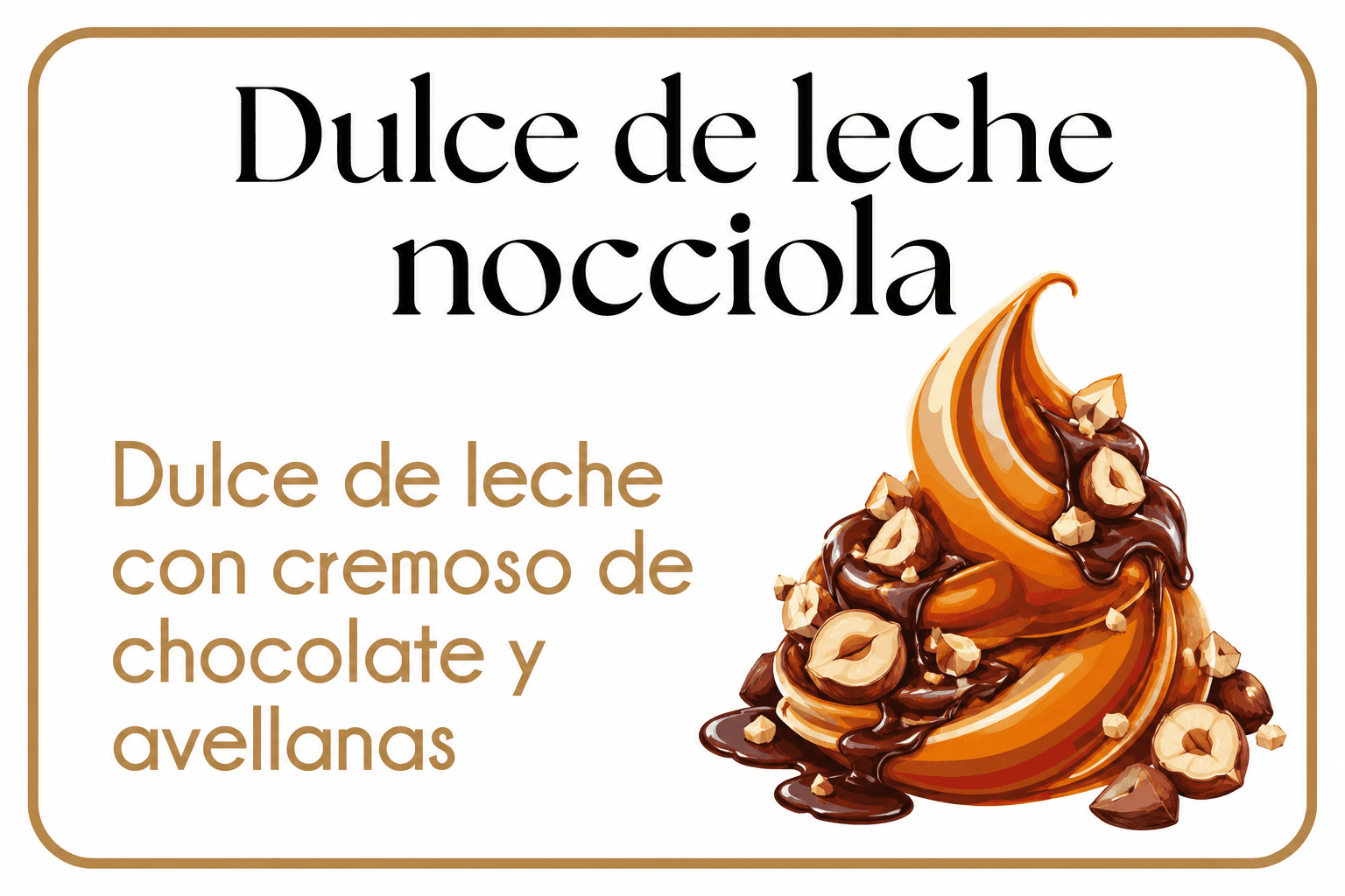 Dulce de leche nocciola