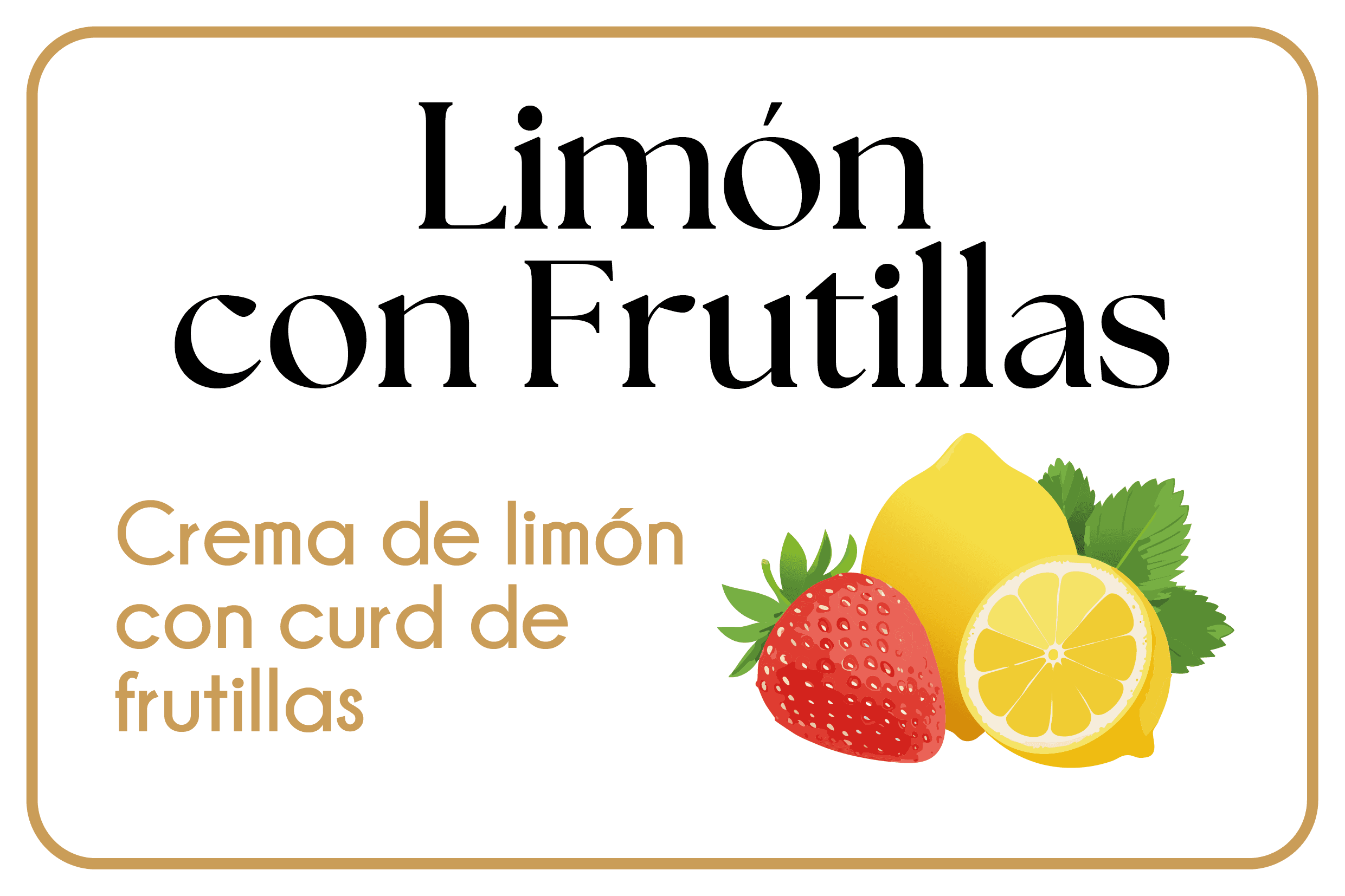 Limón con Frutillas