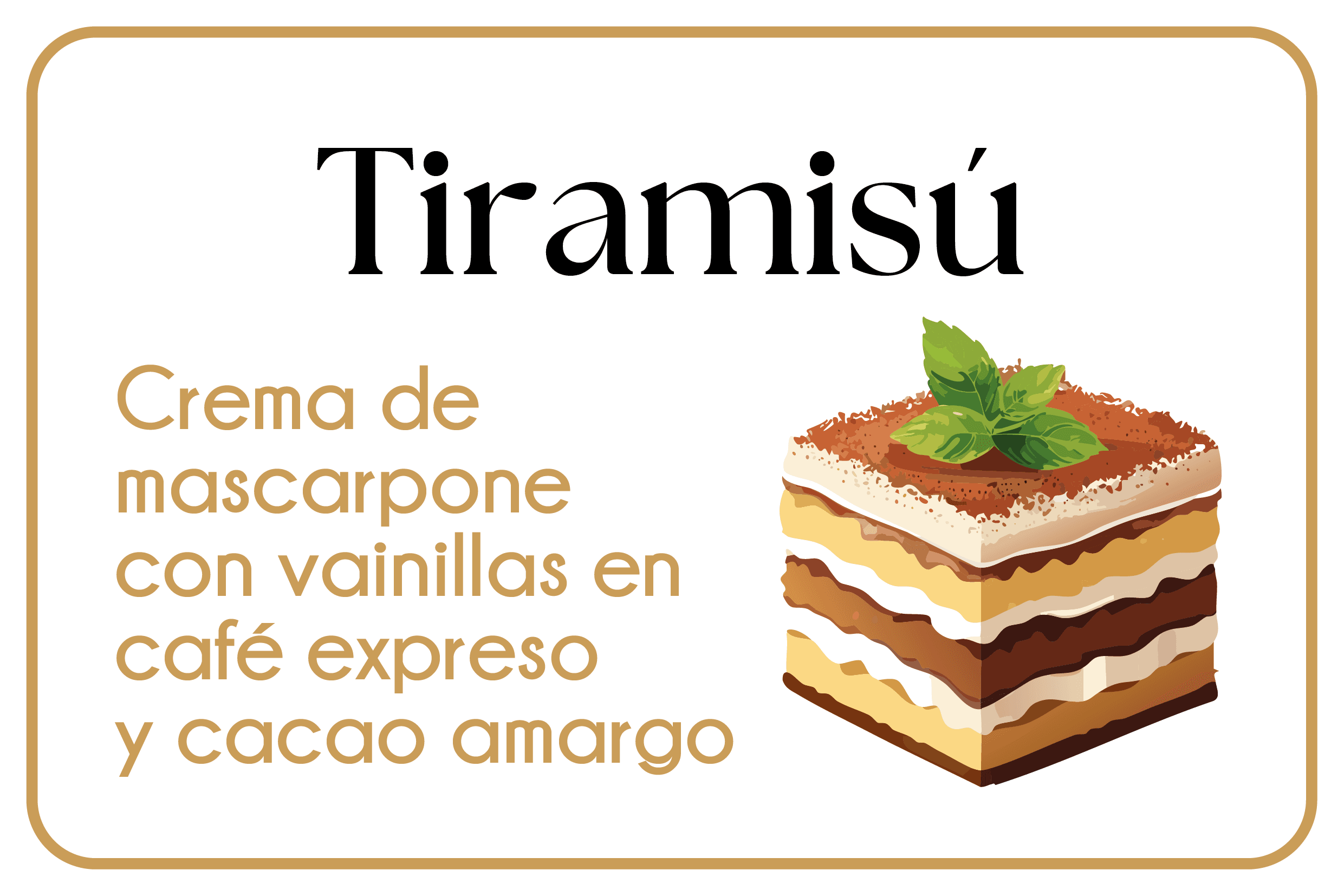Tiramisú